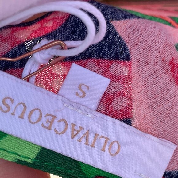 Olivaceous Floral Maxi Dress With Slit - Picture 12 of 12